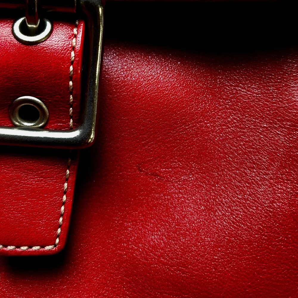 Coach Vintage Backpack Bag 9569 red leather Rare Vintage - Picture 7 of 7